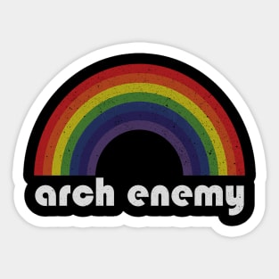 Arch Enemy | Rainbow Vintage Sticker